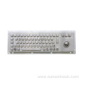 USB Wired Numeric Metal Keyboard with Trackball